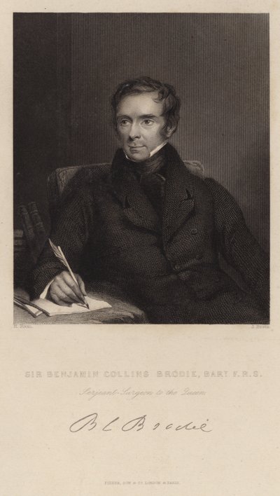 Porträtt av Sir Benjamin Collins Brodie av Henry Room