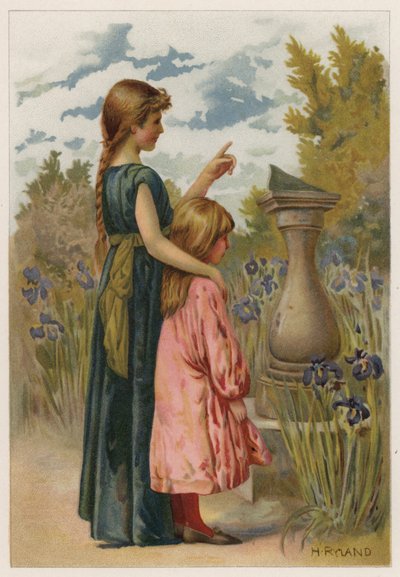 Timme för timme (färg litho) av Henry Ryland