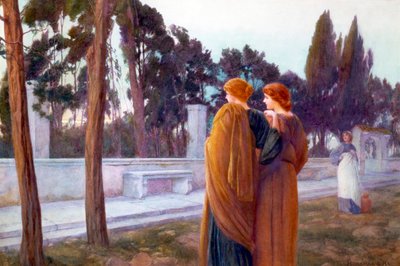 Dagen är slut (målning) av Henry Ryland