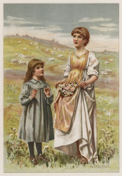 Vi kommer att prisa dig (färg litho) av Henry Ryland