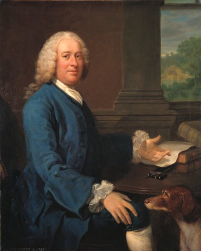 Sir Charles Kemeys-Tynte (1710-1785) (Olja på duk) av Henry S. Parkerman