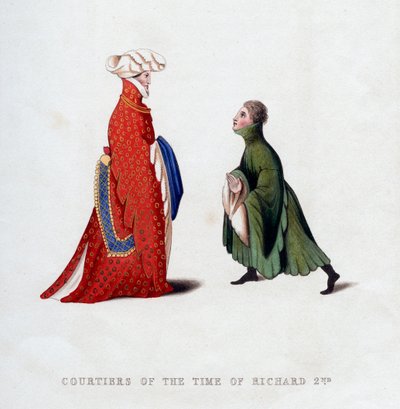 Hofklänning, 1300-talet, 1843. av Henry Shaw