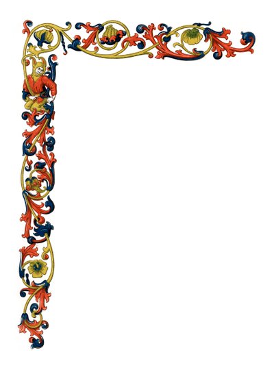 Dekorativ bård, c1400-talet, 1843. av Henry Shaw