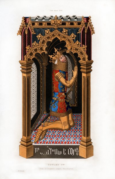 Edvard III, c1355, 1843. av Henry Shaw