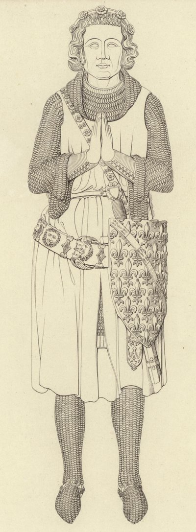 Bild av Charles greve D?Etampes, ca 1336 av Henry Shaw