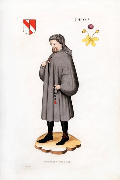 Geoffrey Chaucer, 1402, 1843. av Henry Shaw