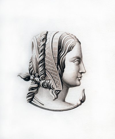 Huvudbonad, tidigt 1500-tal, 1843. av Henry Shaw