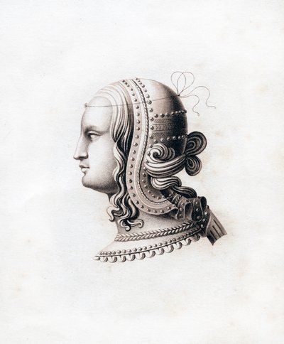 Huvudbonad, tidigt 1500-tal, 1843. av Henry Shaw