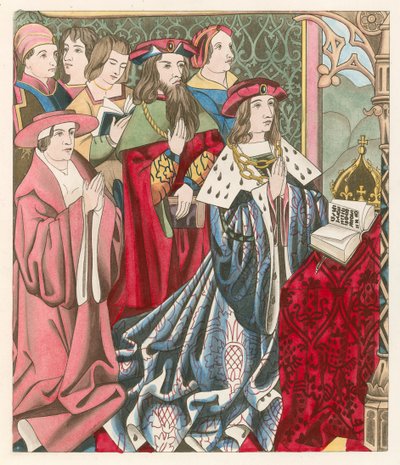 Henrik VI och hans hov av Henry Shaw