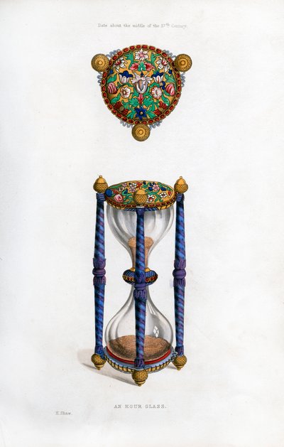 Timglas, mitten av 1600-talet, 1843. av Henry Shaw