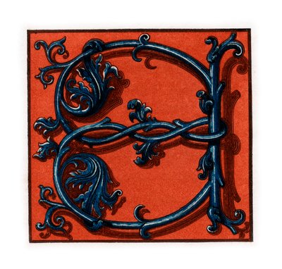 Inledande bokstav A, slutet av 1400-talet - början av 1500-talet, 1843. av Henry Shaw