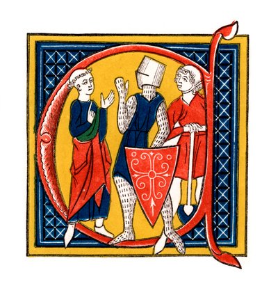 Inledande bokstav C, tidigt 1300-tal, 1843. av Henry Shaw