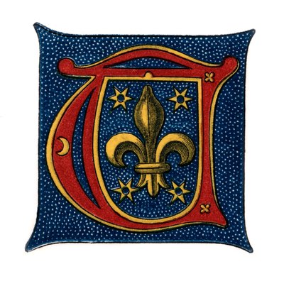 Inledande bokstav T, c1500-talet, 1843. av Henry Shaw