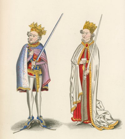 Kung John och kung Henrik I, ca 1440 av Henry Shaw