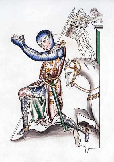 Riddare, sent 1100-tal, 1843. av Henry Shaw