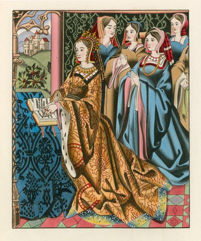 Margareta, drottning av Henrik VI och hennes hov, mitten av 1400-talet av Henry Shaw