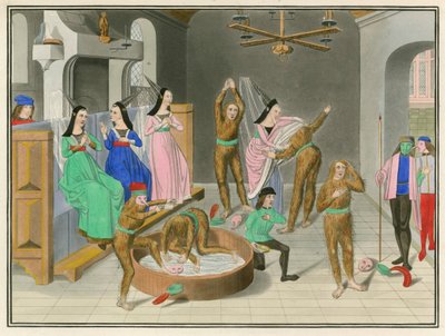 Masque av Charles VI av Frankrike, sent 1400-tal av Henry Shaw