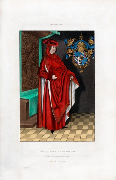 Filip, hertig av Bourgogne, c1460, 1843. av Henry Shaw