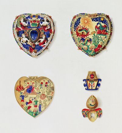 The Darnley Jewel, från "Historical Notes on the Lennox or Darnley Jewel, the Property of the Queen", av Patrick Fraser Tytler (1791-1849) publicerad 1843 av Henry Shaw