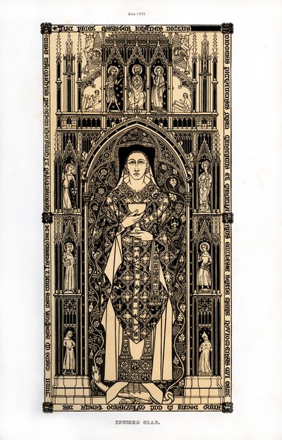 Poitiers kanon, c1350, 1843. av Henry Shaw