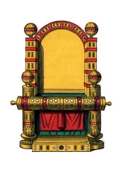 Statens tron, 900-talet, 1843. av Henry Shaw