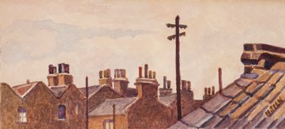 Tak från Rounton Road, ca 1930 av Henry Silk
