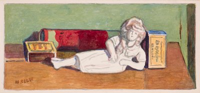 Staffordshire figur och tändsticksaskar, ca 1930 av Henry Silk