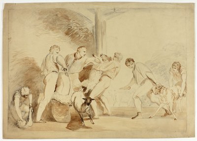 Klippning av fåren av Henry Singleton