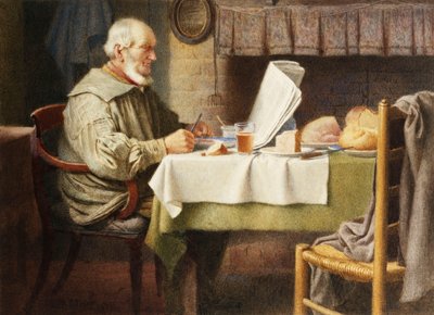 Läser nyheterna av Henry Spernon Tozer