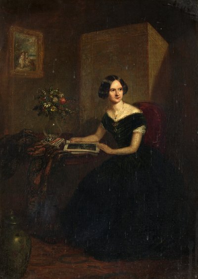Porträtt av en dam (olja på duk) av Henry Spurrier Parkman