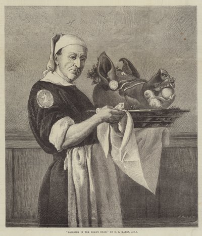 Att ta in vildsvinshuvudet av Henry Stacey Marks