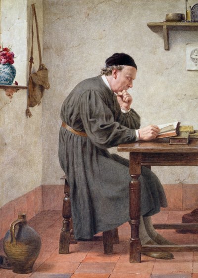 Hans favoritförfattare, 1884 (wc) av Henry Stacey Marks