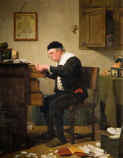 Var är det, 1882. av Henry Stacy Marks
