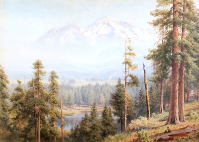 Shasta - Snömoln, Kalifornien, ca 1910 (akvarell) av Henry Sutton Palmer