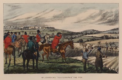 Illustration för Jorrocks Jaunts and Jollities (färg litho) av Henry Thomas (after) Alken