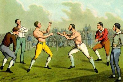 Barknöd boxning av Henry Thomas Alken