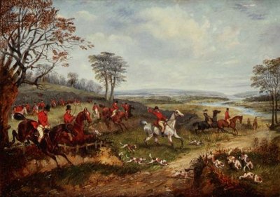 Breaking Cover (olja på duk) av Henry Thomas Alken