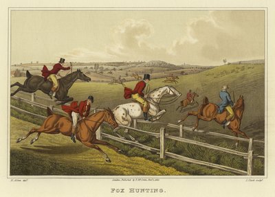 Rävjakt (chromolitho) av Henry Thomas Alken