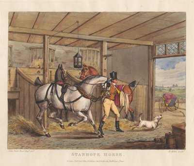 Hästar [serie om sex]: 2. Stanhope-häst av Henry Thomas Alken