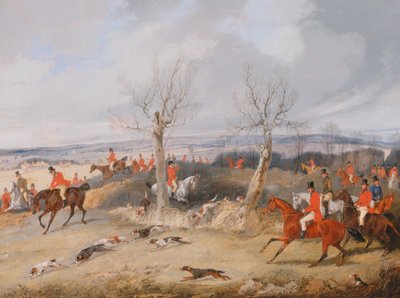 Jaktscen: In Full Cry av Henry Thomas Alken
