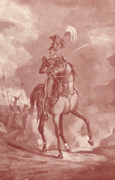 Officer, 9:e Lancers, c1825 1909 av Henry Thomas Alken