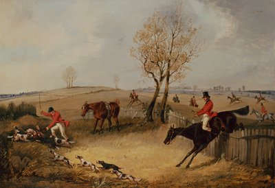 Över staketet (olja på duk) av Henry Thomas Alken