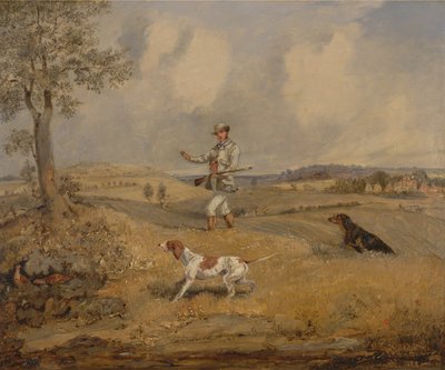 rapphönsskytte, ca. 1825. av Henry Thomas Alken
