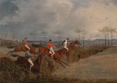 Scener från ett steeplechase: En annan häck av Henry Thomas Alken