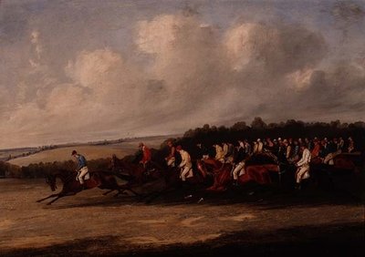 Start på Derbyt av Henry Thomas Alken