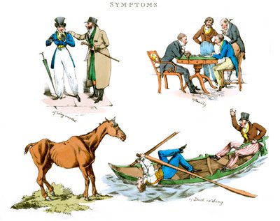 Symtom på att vara road, 1822. av Henry Thomas Alken