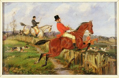 The Chase (olja på duk) av Henry Thomas Alken