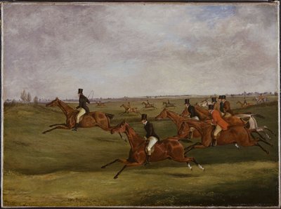 The Grand Leicestershire Steeplechase, 12 mars 1829: Going the Pace av Henry Thomas Alken