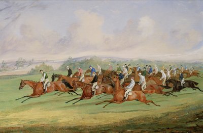 Starten på Derbyt av Henry Thomas Alken