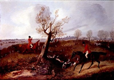Se Halloo (en av en uppsättning om fyra) (olja på duk) av Henry Thomas Alken